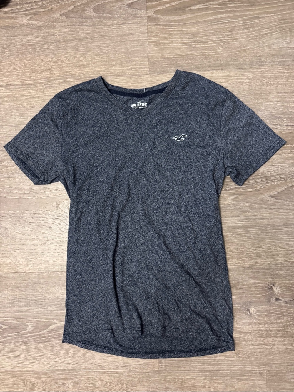 Hollister Dark Navy Heather Short Sleeve Crew Tee